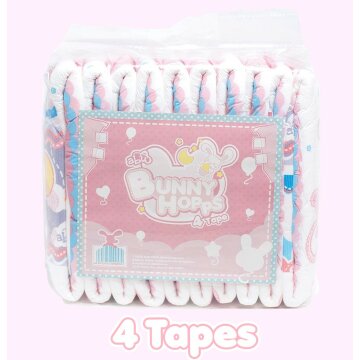 Bunny Hoops diapers with foil size L