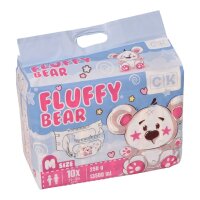 Fluffy Bear 13500 ml Windeln mit Folie Gr L