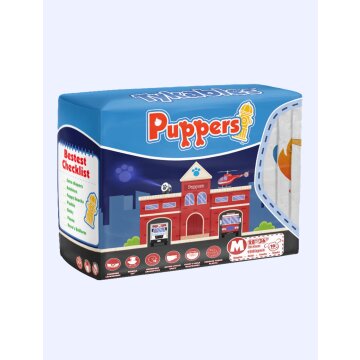 Tykables Puppers diapers with foil size M