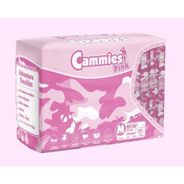 Tykables Cammies diapers with foil pink size XL